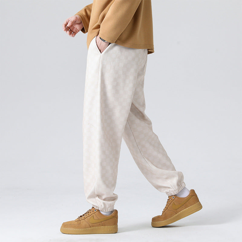 Gabino® | Checkered Corduroy Sweatpants