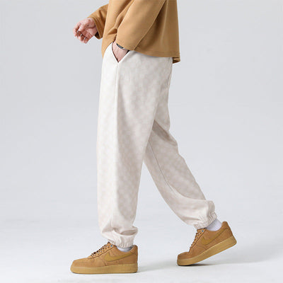 Gabino® | Checkered Corduroy Sweatpants