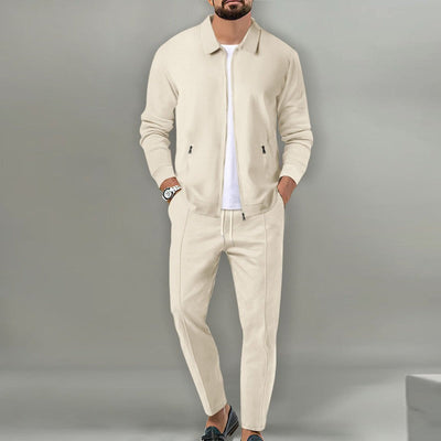 Oliver® | 2-piece set with long pants and jacket with zipper