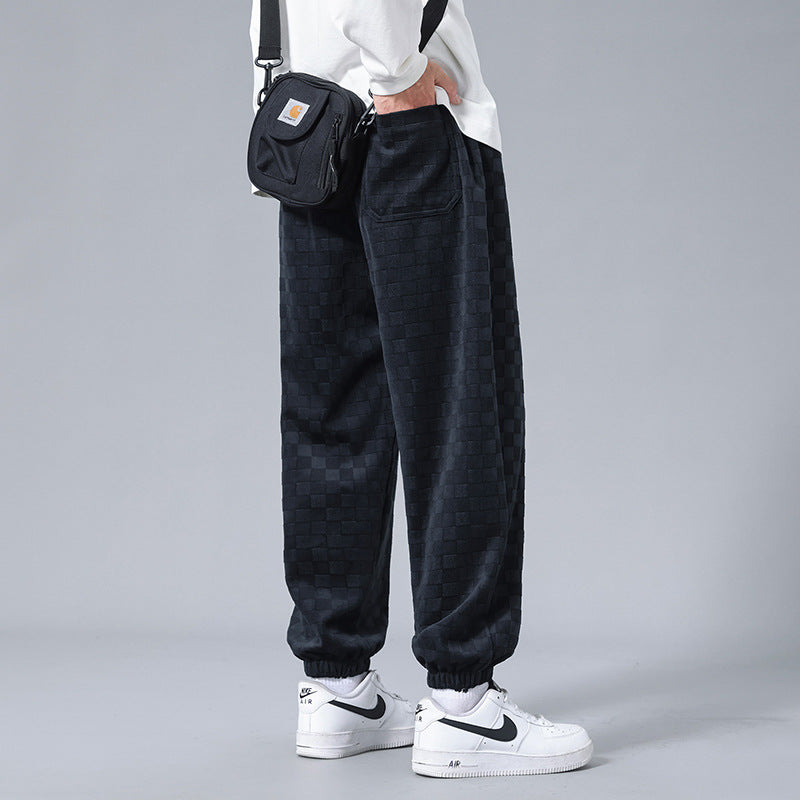 Gabino® | Checkered Corduroy Sweatpants