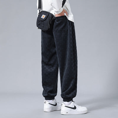 Gabino® | Checkered Corduroy Sweatpants