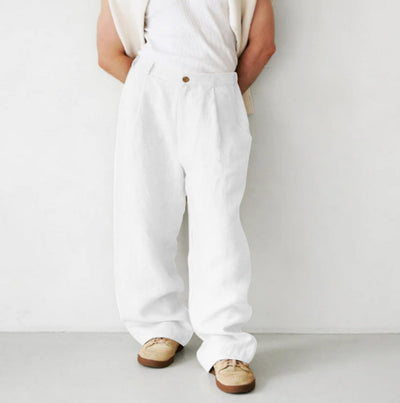 Jerry | Wide-leg linen pants