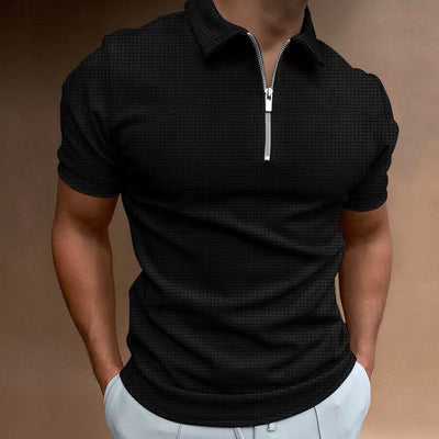 Justus® | Solid Color Summer T-Shirt With Zipper