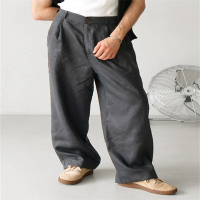 Jerry | Wide-leg linen pants