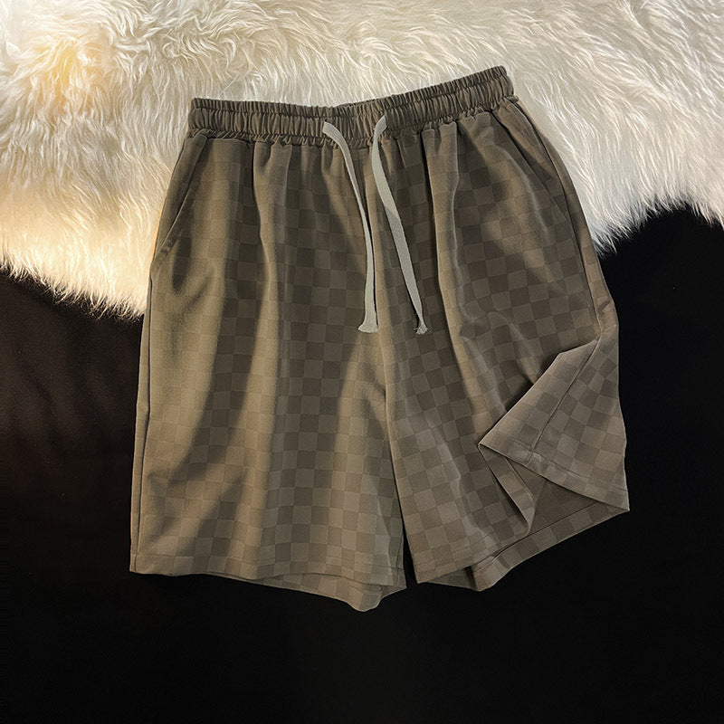 Fulvio® | Checkered Corduroy Shorts