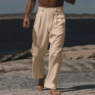 Jeremy | Wide-leg linen pants