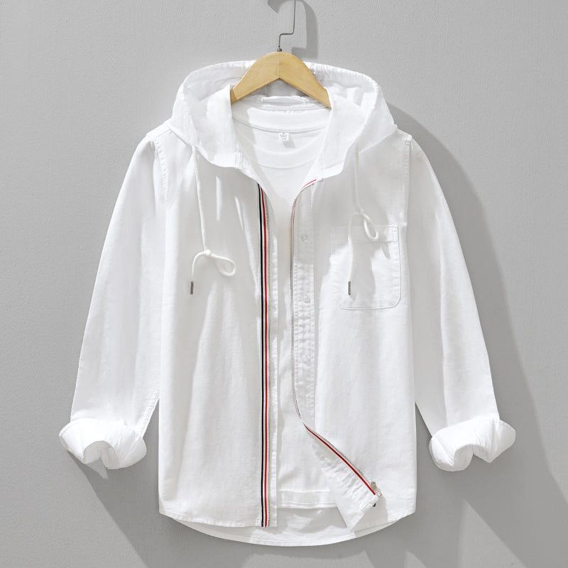 Leopoldo | Amalfi Hooded Linen Shirt