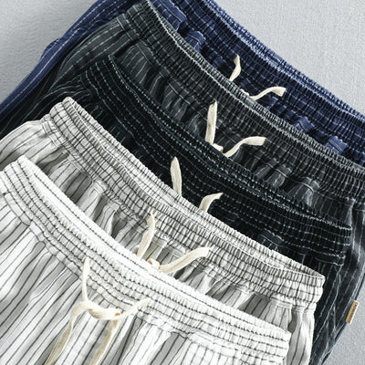 Jesualdo® | Linen Pinstripe Shorts