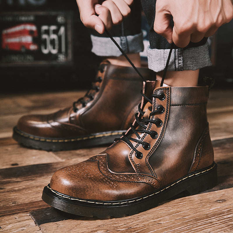 Benito® | Apollo Leather Brogue Boots