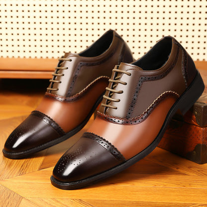 Andrés® | Kensington Leather Brogue Dress Shoes