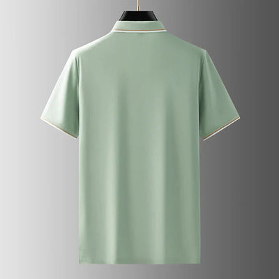 Jeffrey® | Silk Polo With V-Neck