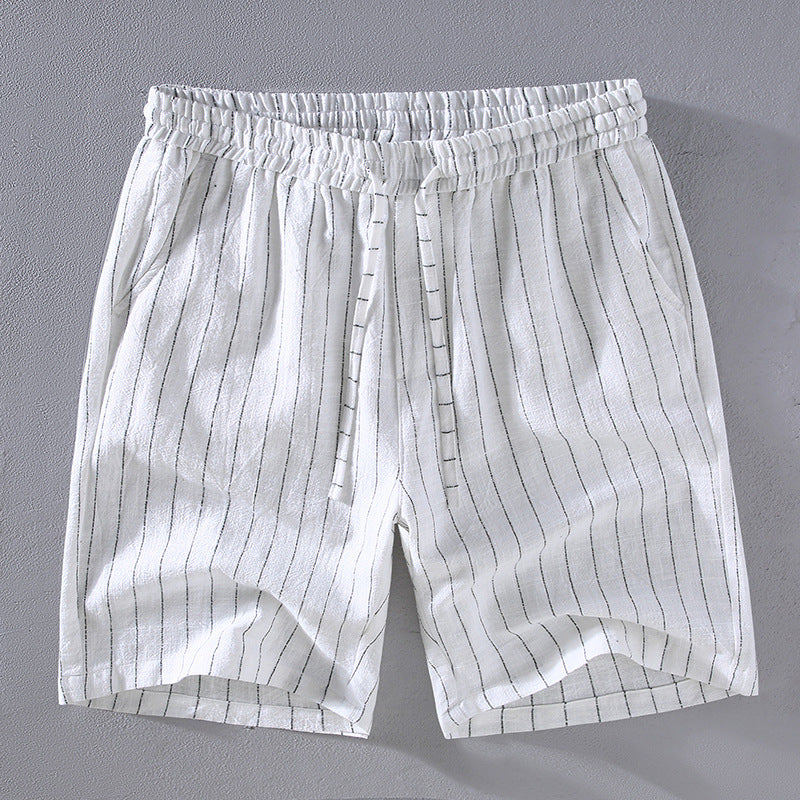 Jerónimo® | Linen Pinstripe Shorts