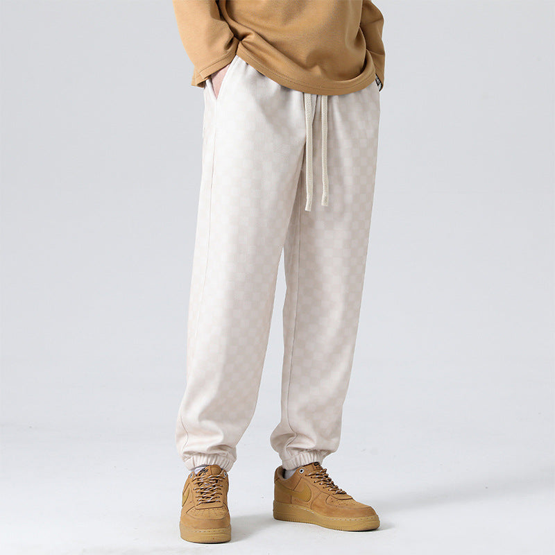 Gabino® | Checkered Corduroy Sweatpants