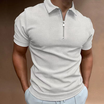 Justus® | Solid Color Summer T-Shirt With Zipper