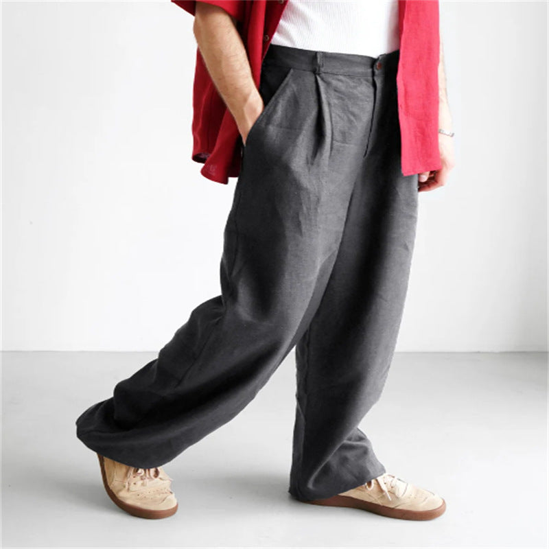 Jerry | Wide-leg linen pants