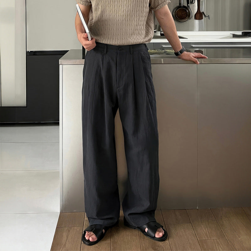 Jeffrey | Wide-leg linen pants