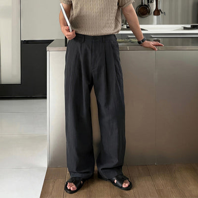 Jeffrey | Wide-leg linen pants