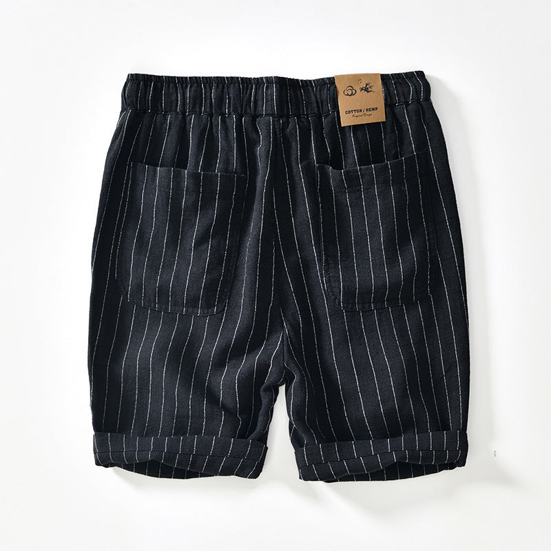 Jerónimo® | Linen Pinstripe Shorts