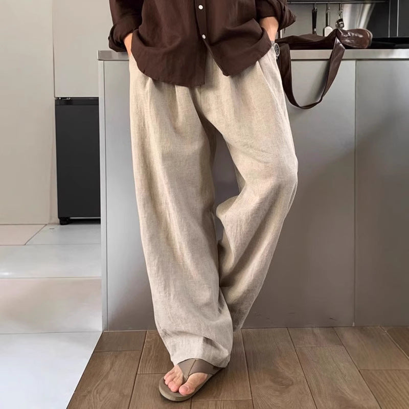 Jeffrey | Wide-leg linen pants