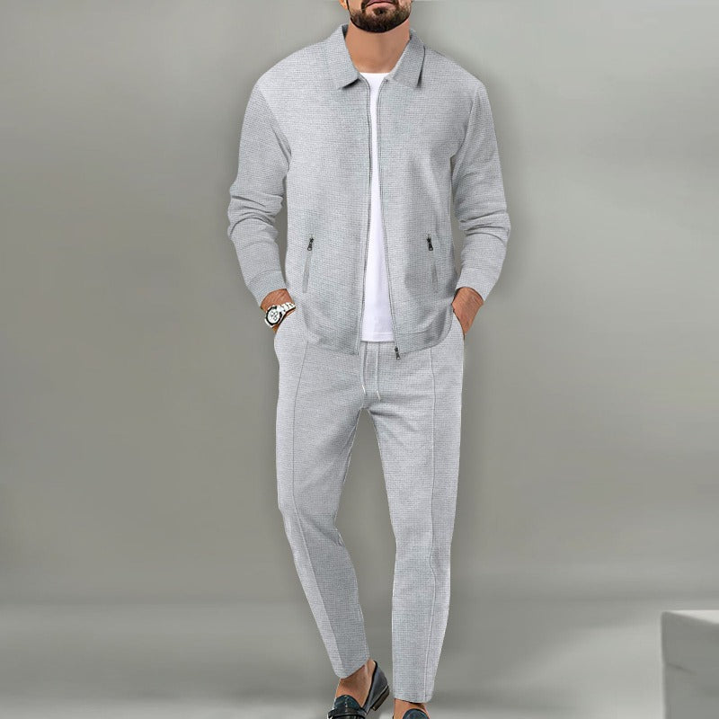 Oliver® | 2-piece set with long pants and jacket with zipper
