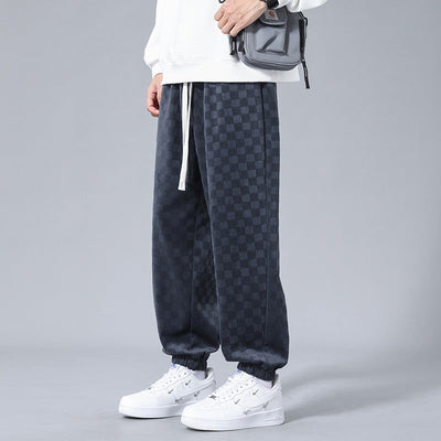 Gabino® | Checkered Corduroy Sweatpants