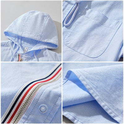 Leopoldo | Amalfi Hooded Linen Shirt
