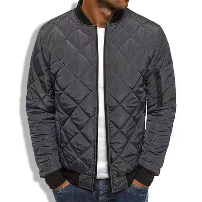 Bertus® | Men's Padded Stand Collar Solid Color Thermal Padded Jacket 17181514X