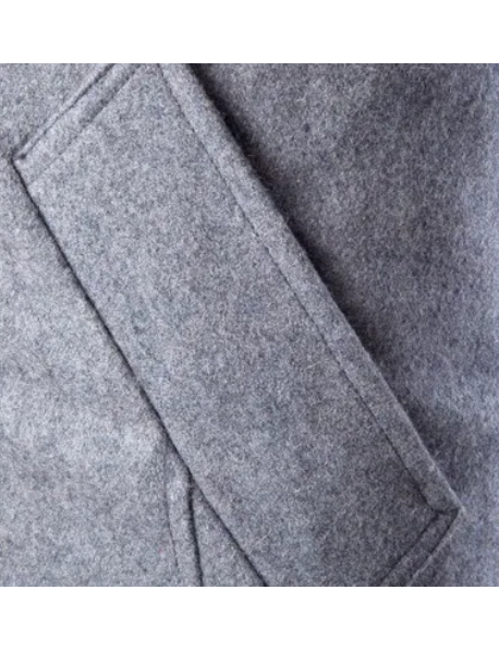 Paladio | Men's wool coat elegant double-breasted with epaulettes