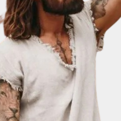 Francisco® | Casual men's shirt with a V-neck