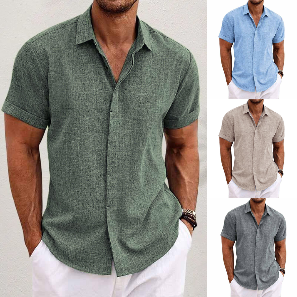 Fabian® | Short-Sleeved Shirt Made Of Cotton And Linen