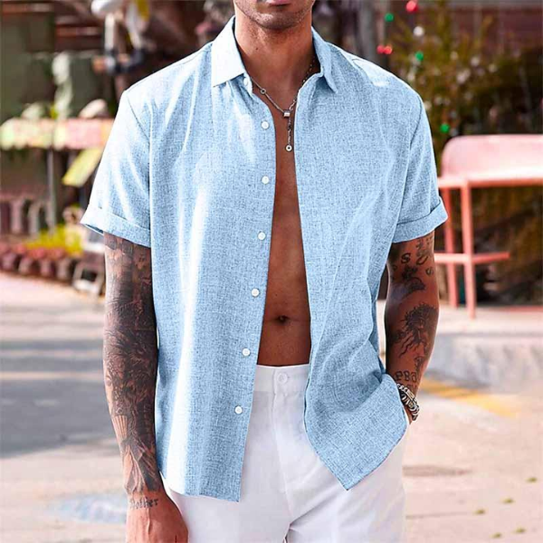 Alex® | Cotton and linen shirt