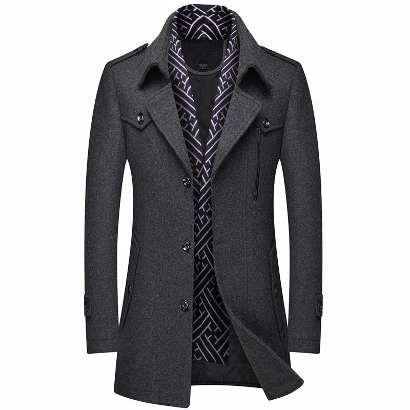 Reyes | Elegant men's wool coat for business and formal occasions