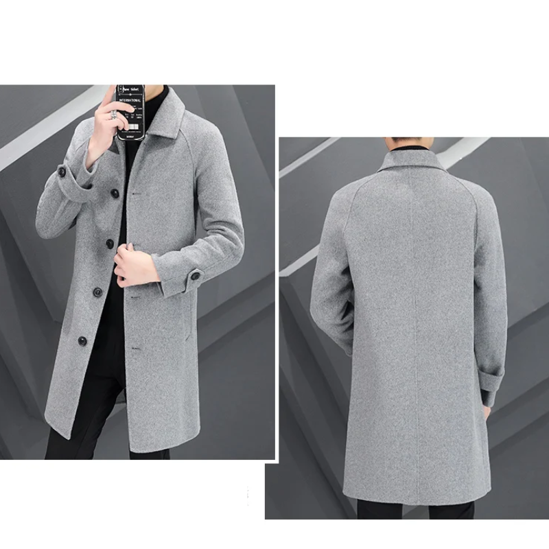 Óscar | Men's Classic Wool Coat - Minimalist Design for Winter