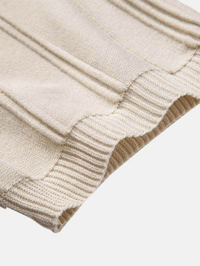 Hunter | Stripe Jacquard Zipper Knit Polo Shirt
