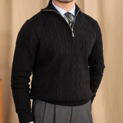 Anacleto | Knit Half Zip Sweater