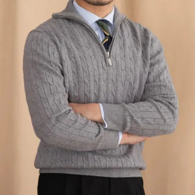 Anacleto | Knit Half Zip Sweater