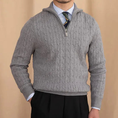 Anacleto | Knit Half Zip Sweater