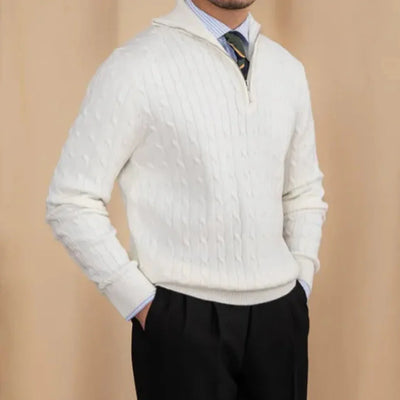 Anacleto | Knit Half Zip Sweater