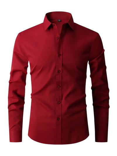 Elijah® | Classic, Buttoned Long-Sleeved Shirt