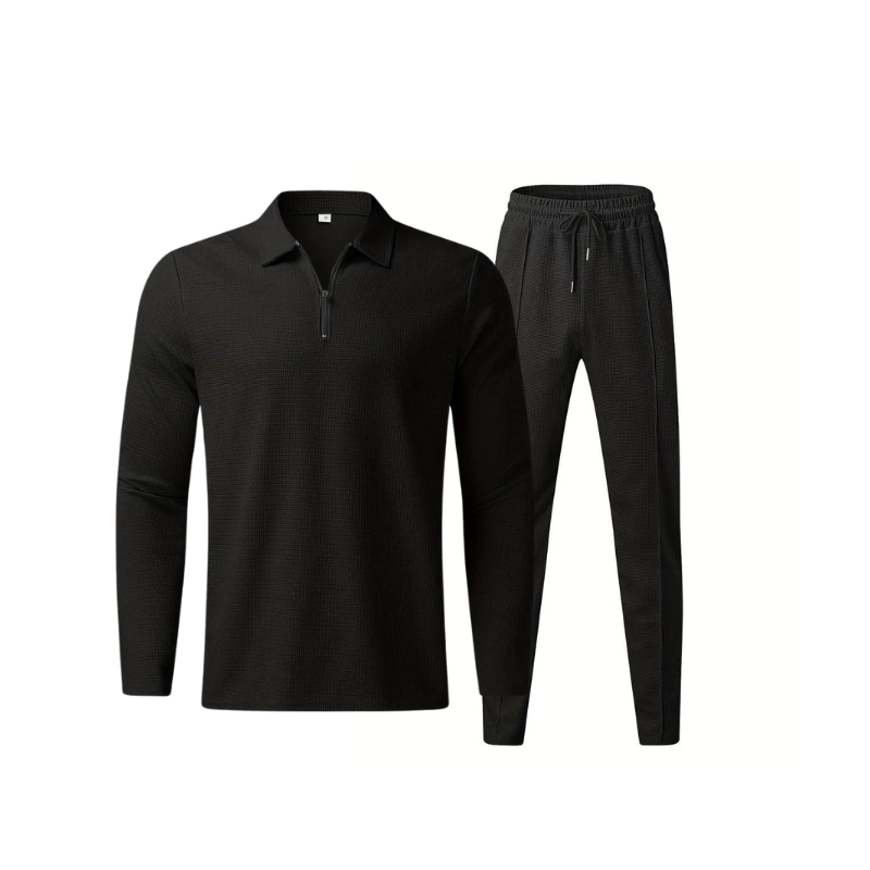 Adriel | Tweedy set with waffle detail