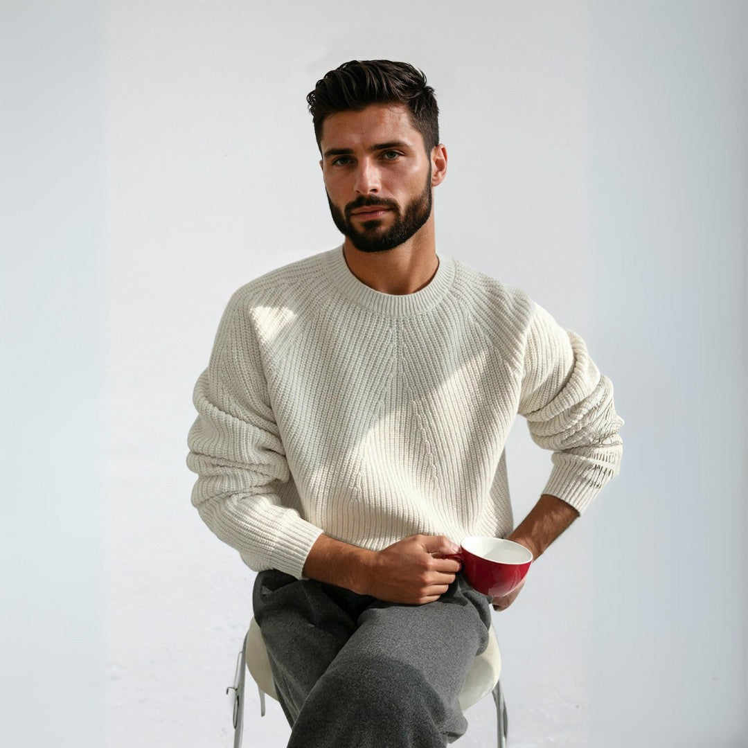Malcolm® | Round Neck Knit Sweater
