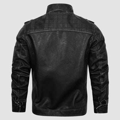 Rayhan® | Onyx Biker Streetwear Leather Jacket