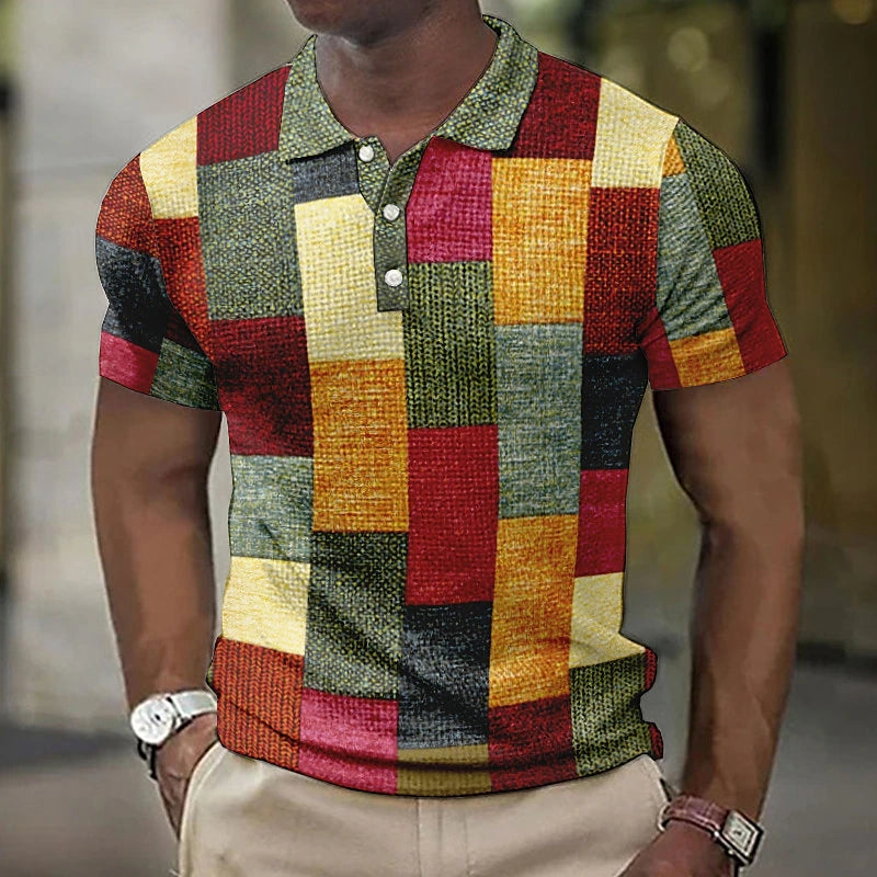 Ademar® | SHAWN™｜Multicolour Modern Polo for men