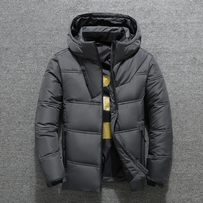 Tomer | Warm men's winter jacket with down filling