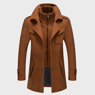 Saulo | Elegant two-piece men's coat with removable lining