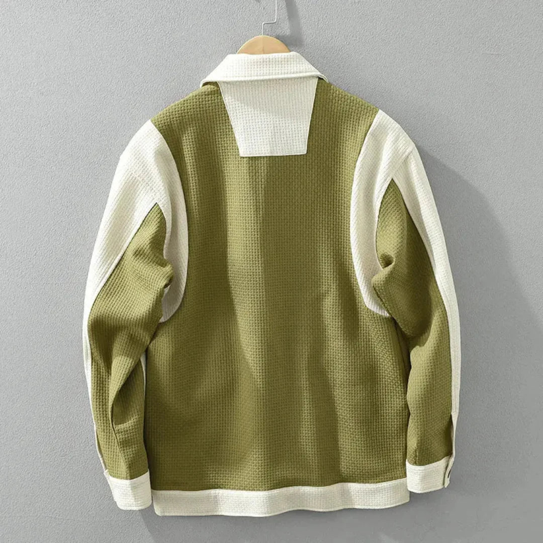 Valerio | Tone Waffle Textured Jacket