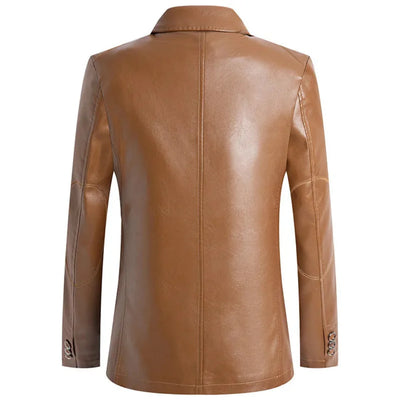 Hermenegildo | Piolo Tailored Faux Leather Jacket
