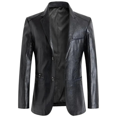Hermenegildo | Piolo Tailored Faux Leather Jacket