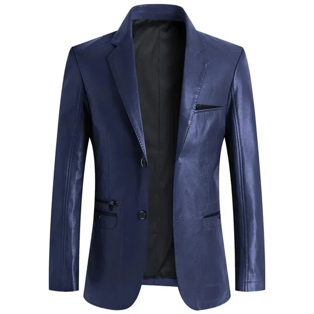Hermenegildo | Piolo Tailored Faux Leather Jacket