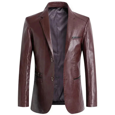 Hermenegildo | Piolo Tailored Faux Leather Jacket